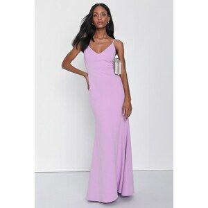 Lulus Infinite Glory Lavender Maxi Dress Purple - Size XS